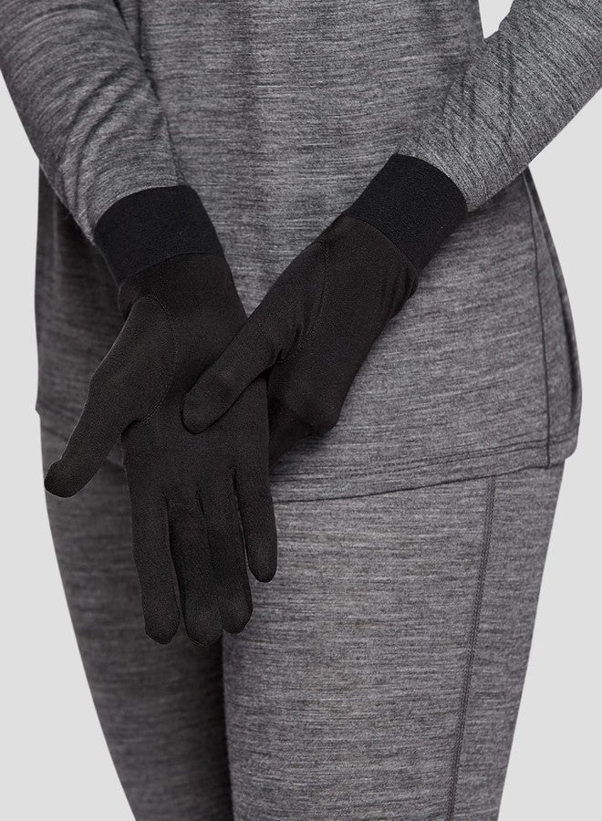 Terramar Adult Thermasilk Ultra-Thin Performance Liner Gloves, Black, Large (8.5-9) - Image 3