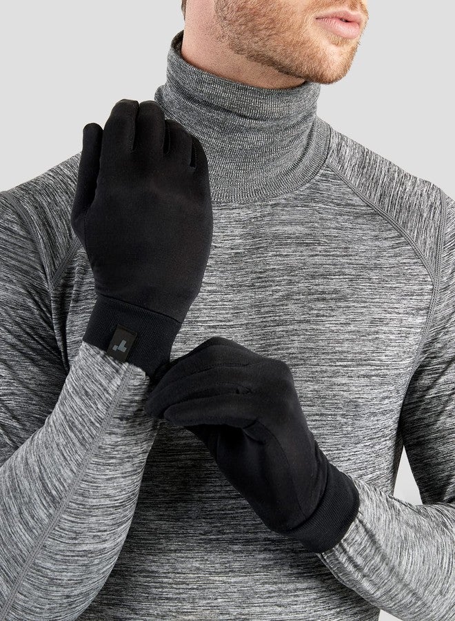 Terramar Adult Thermasilk Ultra-Thin Performance Liner Gloves, Black, Large (8.5-9) - Image 5