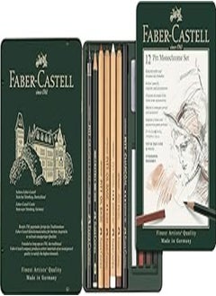 FABER-CASTELL Faber castell pitt 112975 monochrome set of 12 