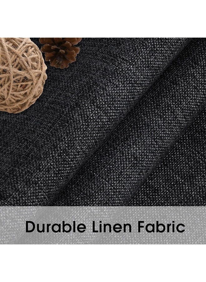 NIHSPRUHAY Sofa Caddy Organizer Remote Control Holder for Couch Recliner Cotton Non Slip Armrest Chair Caddie with 6 Grey Mesh Pocket Newspaper Storage for Tablet, Magazine, Phone, iPad,( Black ) - Image 2