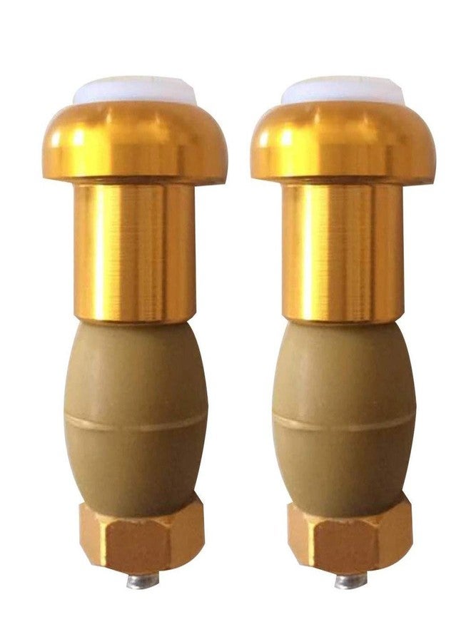 Futaba Bicycle Handlebar End Plug LED Red Light - Gold - Pack Of Two - Image 2