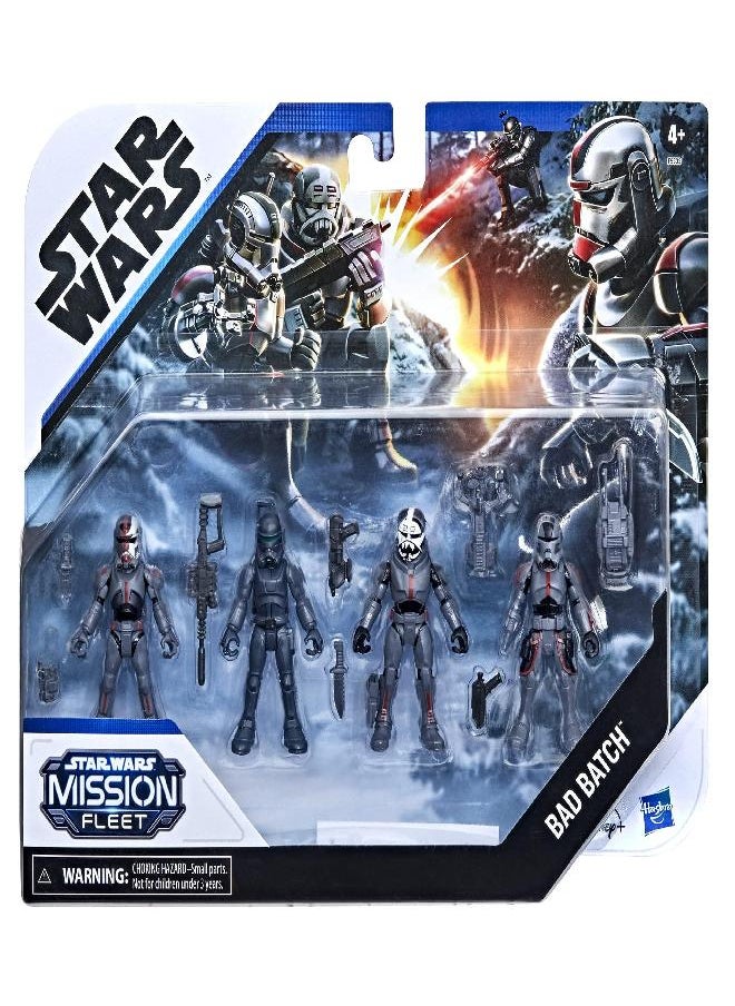 STAR WARS - STAR WARS Mission Fleet Clone Commando Clash 2.5-Inch-Scale Action Figure 4-Pack with Multiple Accessories, Toys for Kids Ages 4 and Up,F5333 - Image 1