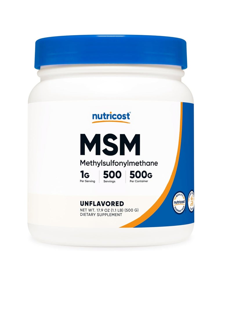 Nutricost Pure Msm Powder 500 Grams - Image 1