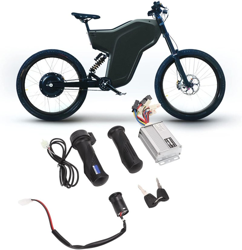 Aramox Electric Brushed Speed Controller 48V 1000W Brushed Speed Controller Kit with Throttle Grip Lock Key for Electric Bike Tricycle - Image 4