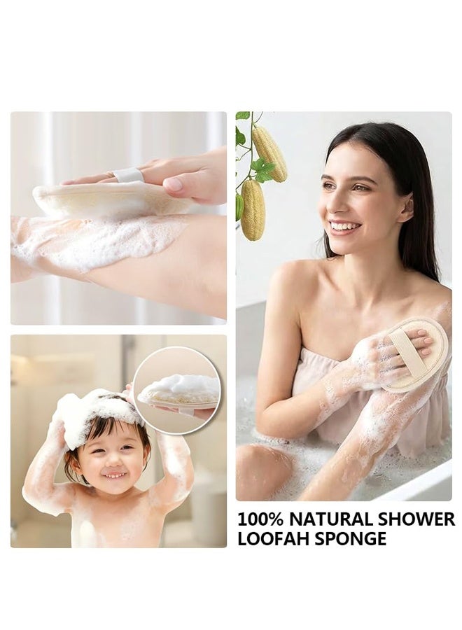 2Pcs Natural Eco Loofah Sponge Body Face Exfoliating Shower Scrubber - Image 5