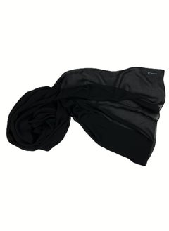 Perfectory PERFECTORY Women Lightweight Solid Chiffon Hijab Shawl Soft Premium Abaya Shawl Wrap Scarves, Long Bridal Hijab Scarf- Black  - Image 3
