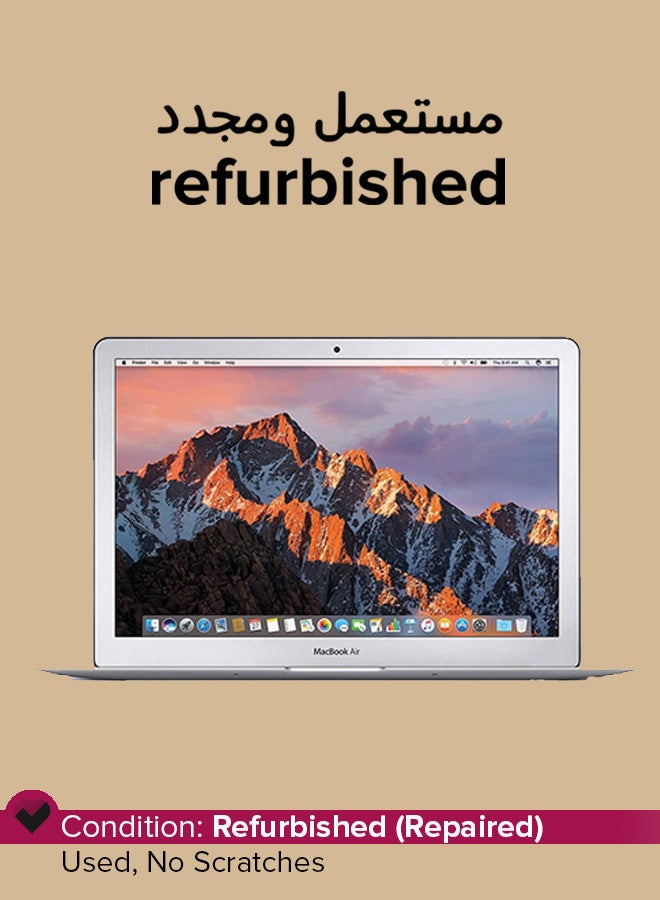 Refurbished - MacBook Air (2017) Laptop With 13-Inch Full HD Display, Core i5 Processor/Dual Core/8GB RAM/128GB SSD/macOS English Silver