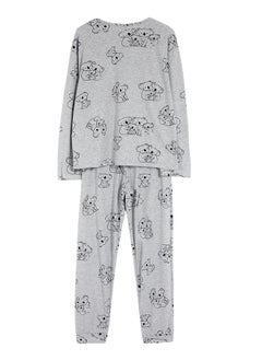 Gray Melange Cotton Animal Pattern Knitted Pajama Set THMAW25PT00020 - pzsku/ZA9AFC6CB80657AE674B3Z/45/_/1730941024/9ad0c047-a9ae-46a6-b148-2c845edd1961