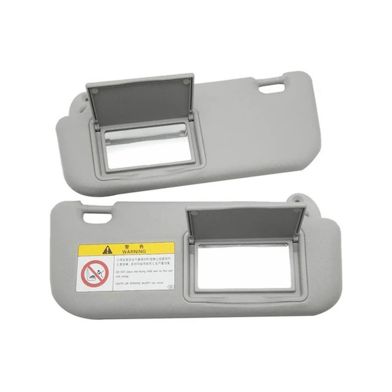 Car sun visor, sun visor accessories suitable for Corolla 2014-2018 74320-02B21 74310-02K91, driver and passenger, gray - Image 1