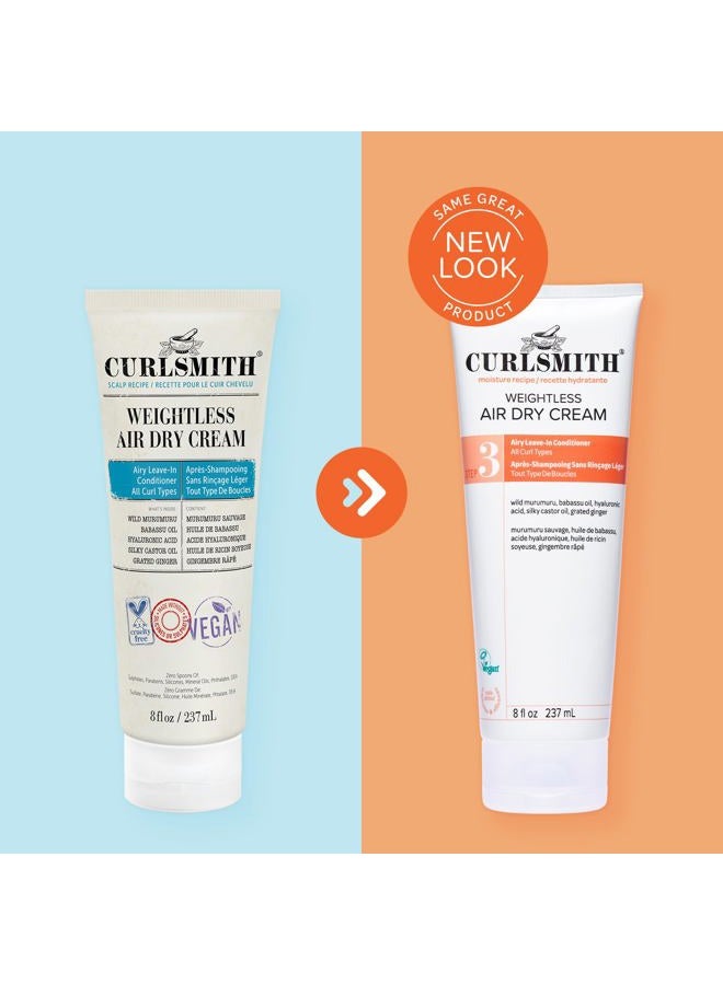 CURLSMITH Weightless Air Dry Cream - Vegan Leave-In Conditioner for Any Hair Type, Smooths Hair (2fl.oz) - Image 5