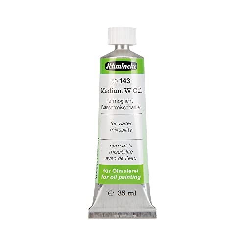 Schmincke - Medium W Gel, tube 35 ml, 50143009, Jelly like medium, makes oil colours water-mixable, increases gloss and transparency, odourless - Image 4