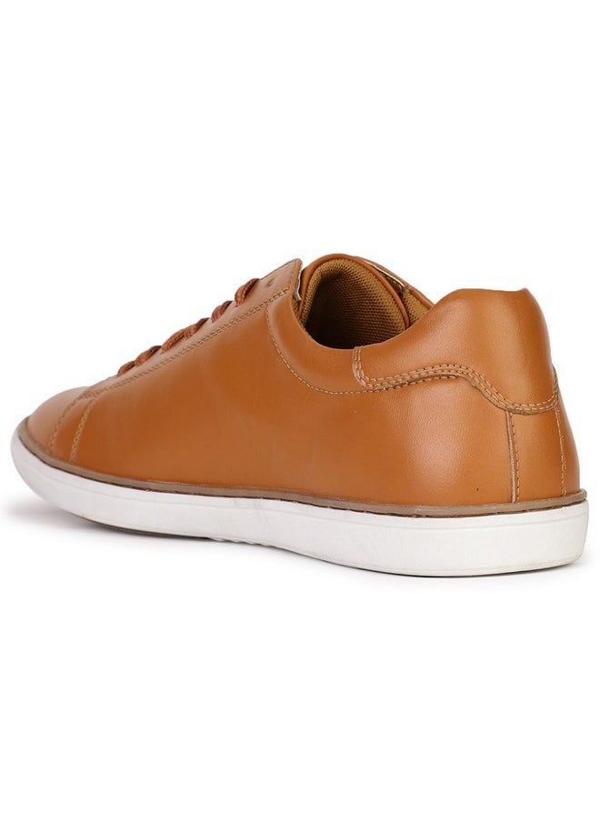 Hush Puppies - Hush Puppies Mens Shack LACE 1 E Light Brown Sneaker - 8 UK (8213576) - Image 1