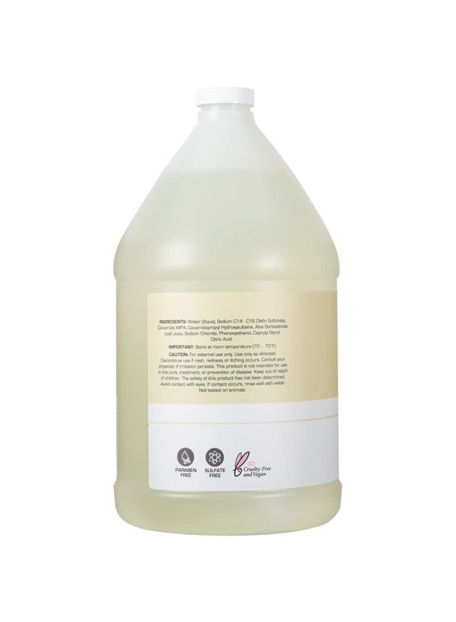 ginger lily farms Club & Fitness Moisturizing Shampoo for All Hair Types, 100% Vegan & Cruelty-Free, Fragrance Free, 1 Gallon (128 fl oz) Refill - Image 3