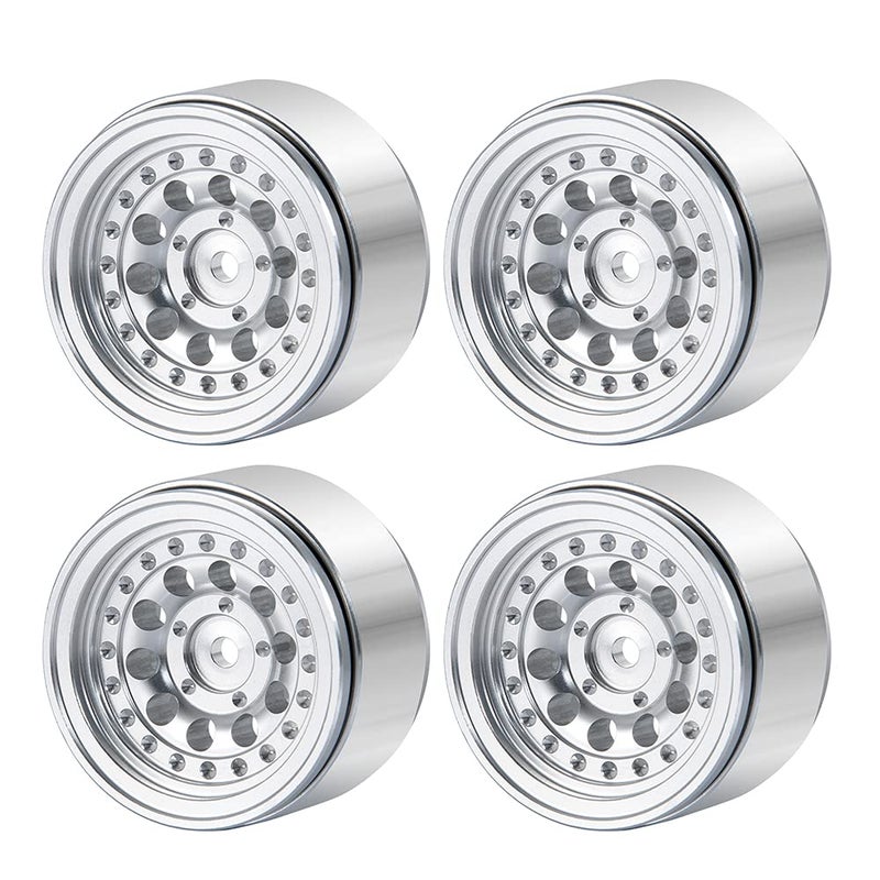 RCLIONS 4pcs1set Aluminum 1 Micro Beadlock Wheels Rims for All 124 Scale Axial SCX24 Deadbolt RC Crawler Car Upgrades Accessories - Image 3