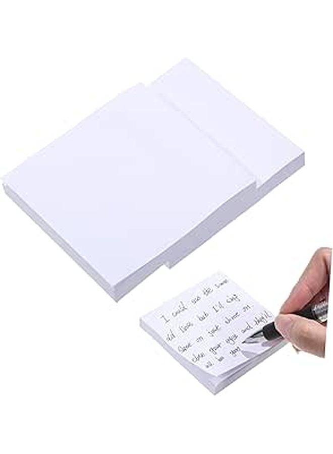 3Pcs Self Stick Note Pads Portable Quick Dry Memo Pad for Office Home School - Image 1