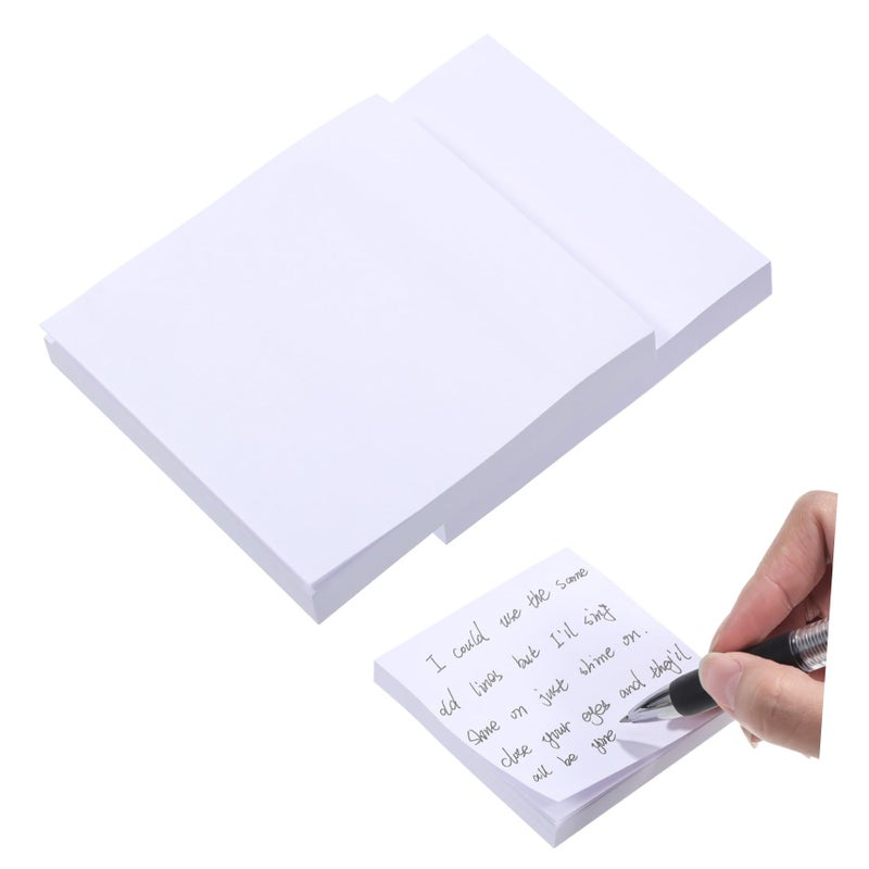 3Pcs Self Stick Note Pads Portable Quick Dry Memo Pad for Office Home School - Image 2