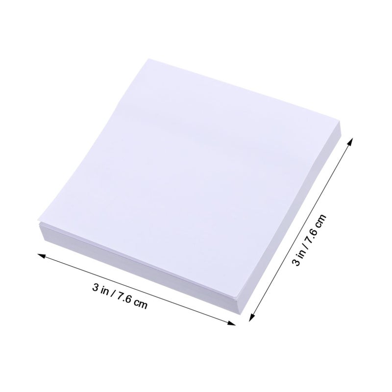 3Pcs Self Stick Note Pads Portable Quick Dry Memo Pad for Office Home School - Image 4