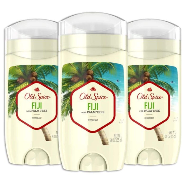 Old Spice Aluminum Free Deodorant for Men Fiji With Palm Tree Scent Inspired By Nature 3 Oz, Pack Of 3 - Image 1
