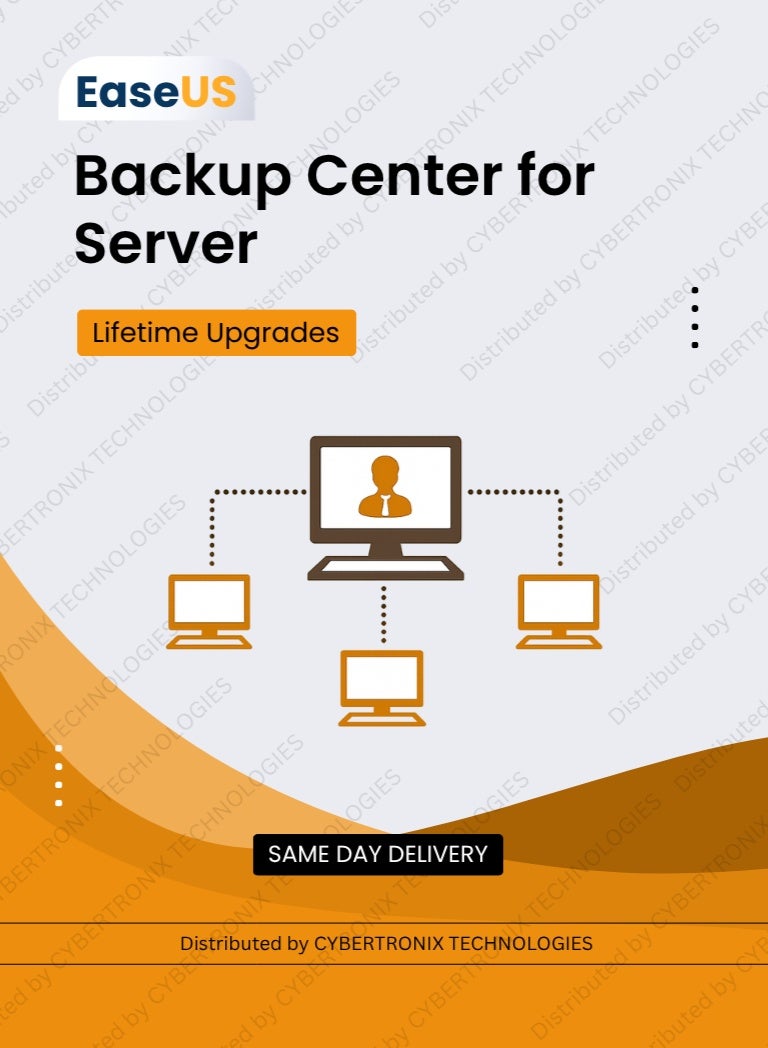 EaseUS Backup Center for Server | Unlimited Devices for Lifetime | Digital License | SAME DAY DELIVERY