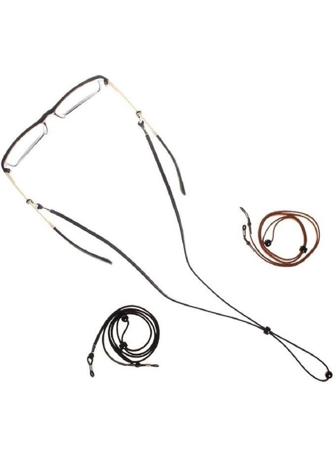 Glasses Chain Sunglasses Strap Adjustable Eyeglasses Strap Sunglasses Chain Lanyard Sports Safety Neck Strap Rope Reading Glasses Holder Lanyard, One Size - Image 2