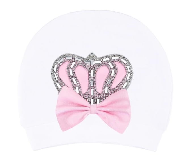 Lilax Baby Girl Newborn Jewels Crown Pink Take Me Home Layette 5 Piece Deluxe Gift Set - Image 3
