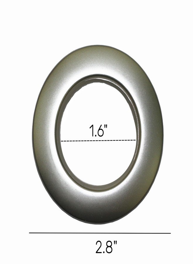 SWTool Selling Wonderful 1-9/16-Inch Inner Diameter Plastic Curtain Grommets 50-Pack (Silver) - Image 2