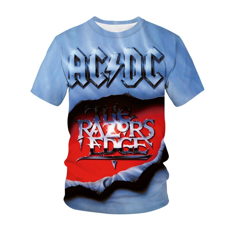 2021 Flame Note 3D Digital Printing Men'S And Women'S Round Neck T-Shirt Manufacturers A Generation Of Hair - Image 4