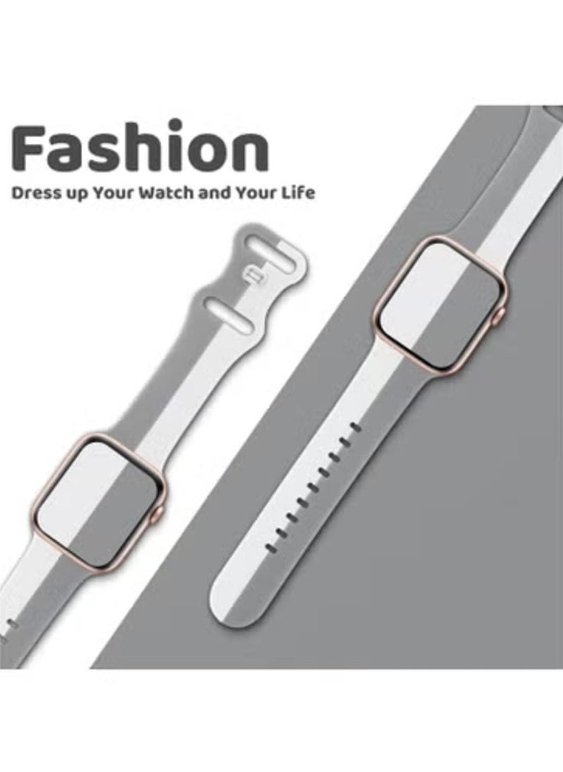 TEMPO Sport Bands Compatible with Apple Watch Ultra 2/1 Ultra 49mm 46mm 45mm 44mm 42mm for Men Women, Soft Silicone,Waterproof Strap for iWatch Series 10 9 8 7 6 5 4 3 2 1 SE  - Image 3