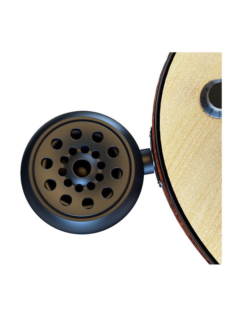 Mini Bluetooth Electric Guitar Amp with Big Speaker, Clean and Distortion Effects, Volume Control, Compact Design in Black