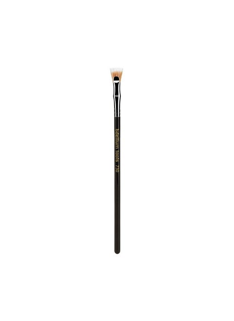 Bdellium Tools Professional Makeup Brush - Maestro Series 730 Bent Mascara Fan - With Soft Synthetic Fibers, For Applying Mascara (Black, 1pc)