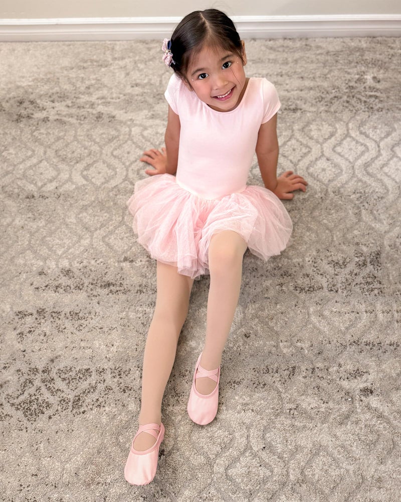 Stelle Ballet Shoes for Girls Women PU Leather Dance Slippers Boys Ballerina Shoes for Toddler/Little Kid/Big Kid/Women(Ballet Pink,9MT) - Image 2