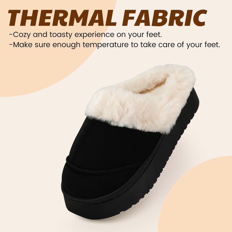 Lucky Kids Cozy Women's Flipper Slippers - Plush Faux Fur Indoor/Outdoor Slide Sandals with Durable Sole, Comfort House Shoes for Women - Image 2