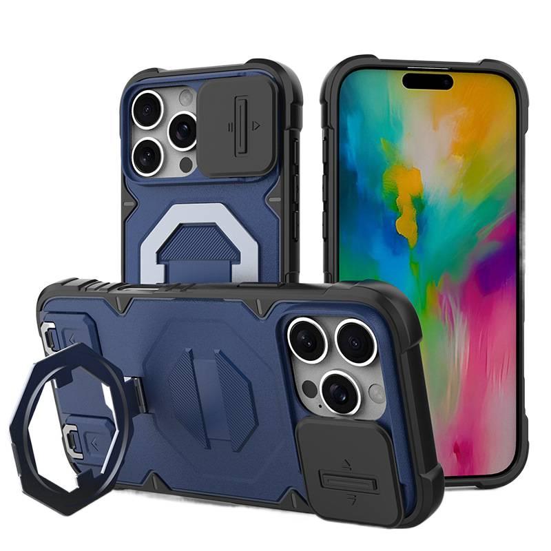 MagSafe iPhone 16 Pro Max Drop Protection TPU + PC Case for iPhone 16 16 Plus 16 Pro 16 Pro Max and Lanyard in Blue - Image 1