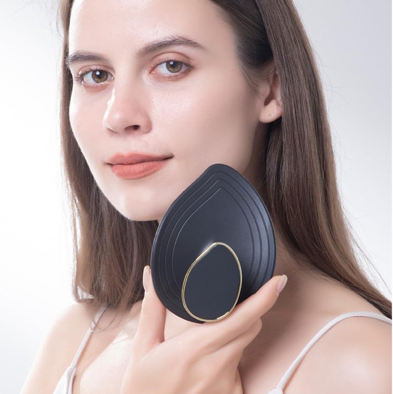Glitters Scalp Massager & Shampoo Brush - Deep Cleansing Scalp Scrubber for Shower, Midnight Black - Image 3
