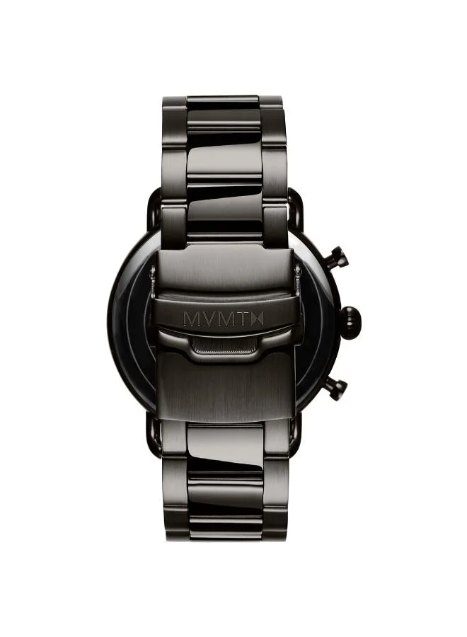 Mvmt Men's Chronograph Watch, Black Dial, Black Stainless Steel Strap