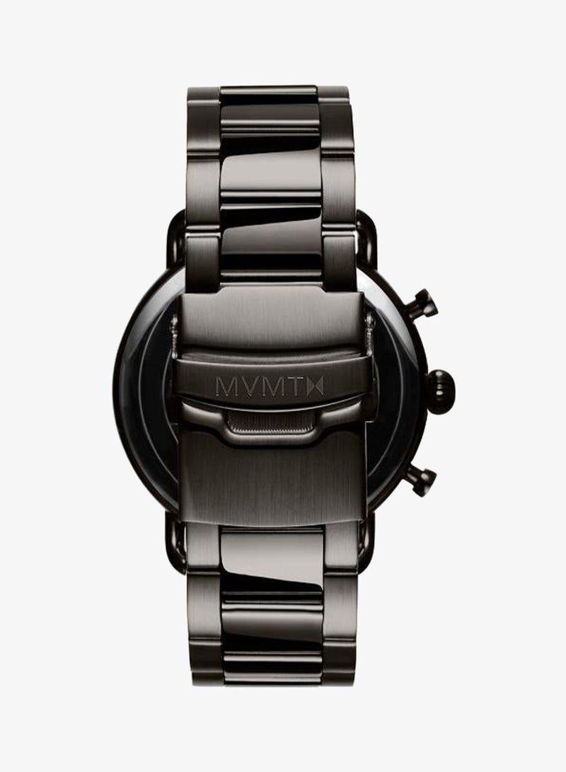 MVMT Men's Chronograph Watch, Black Dial, Black Stainless Steel Strap - Image 2