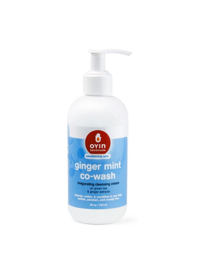 Oyin Handmade Ginger Mint Cowash With Invigorating Cleansing Cream With Green Tea & Ginger Extracts ;8 Oz  - Image 2
