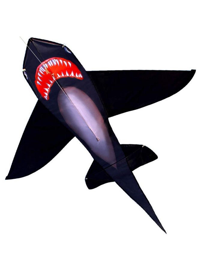 Hengda Kite For Kids Lifelike Black Shark Kite Single Line Kite Flying For Children Kids Outdoor Toys Beach Park Playing  - Image 2