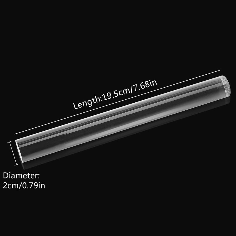 Augsun 1pcs Acrylic Clay Roller Acrylic Round Tube Roller Rolling Clay Bar Clear Clay Art Craft DIY Polymer Clay Tool - Image 3