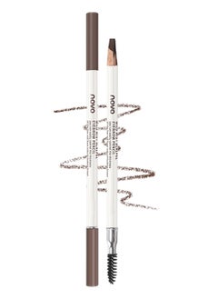 Novo Wild Mist Scalpel Eyebrow Pencil, Long Lasting Waterproof Brow Pencil with Fine Tip and Brush, Eyebrow Makeup for Natural and Real Looking Dark Brown  - Image 1