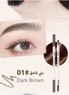 Novo Wild Mist Scalpel Eyebrow Pencil, Long Lasting Waterproof Brow Pencil with Fine Tip and Brush, Eyebrow Makeup for Natural and Real Looking Dark Brown  - Image 2