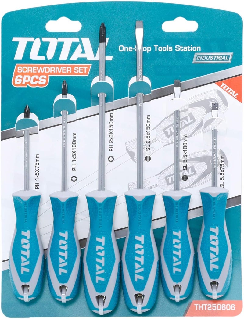 TOTAL 6-Piece Screwdriver Set
