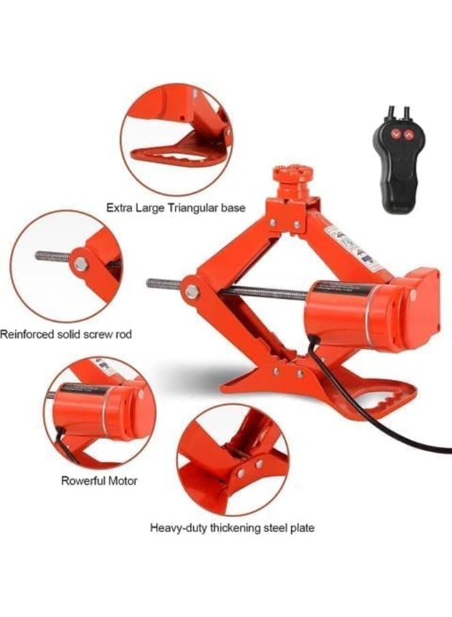 SHEZA STAR Electric Car Jack Kit with Impact Wrench, Air Compressor, 12V DC, Portable Lifting Tool Set 42 cm Lifting with Storage Case - Image 3