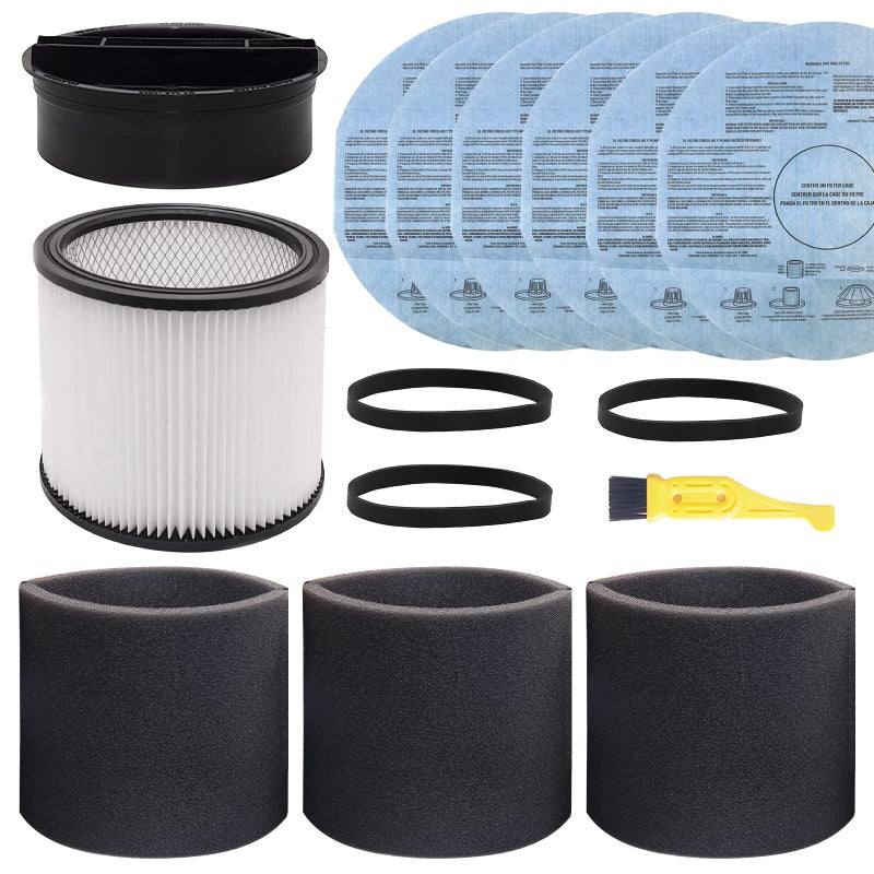 Filter Replacement 90304 9010700 90585 Foam Sleeve for Shop Vac Wet Dry Vacuums 5 Gallon Up 90304 90350 90333 Replace Part  90304 90585