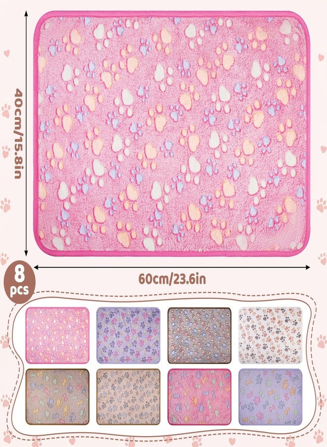 Huiguli 8 Pcs Guinea Pig Bedding Cage Liners Washable Fleece Pads Reusable Small Animal Blankets Pet Pee Pad Soft Flannel for Guinea Pig, Rabbit, Ferret, Hamster, Puppy, Cats(24 x 16 inches) - Image 2