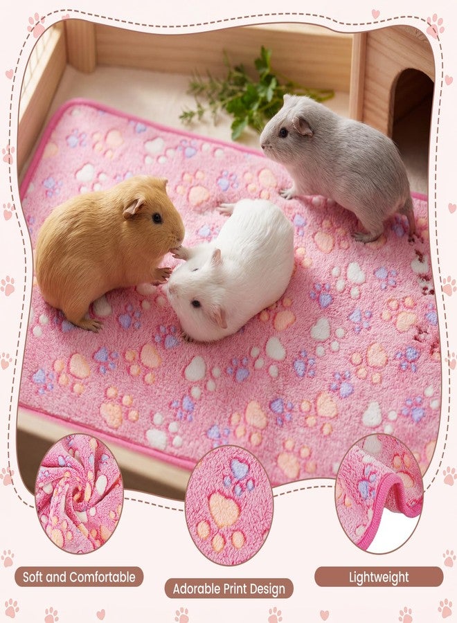 Huiguli 8 Pcs Guinea Pig Bedding Cage Liners Washable Fleece Pads Reusable Small Animal Blankets Pet Pee Pad Soft Flannel for Guinea Pig, Rabbit, Ferret, Hamster, Puppy, Cats(24 x 16 inches) - Image 3