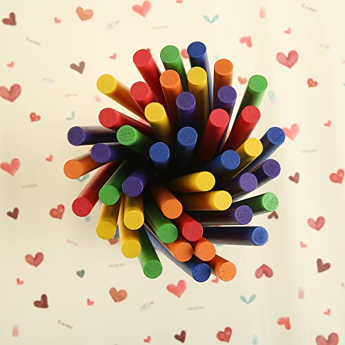 TDOCK 60 Pcs Rhythm Sticks for Kids Bulk, Wood Music Lummi Sticks, 6 Colors - Image 4