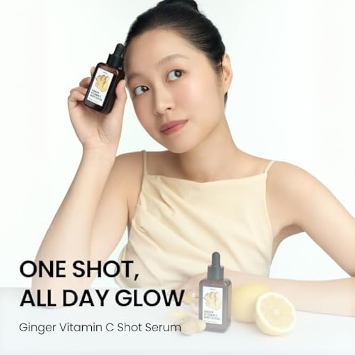 delphyr Ginger Vitamin C Shot Serum | Daily serum with Ginger Extract & Vitamin C | Targets dark spots and dullness | Korean vegan skincare for all skin types - Image 2