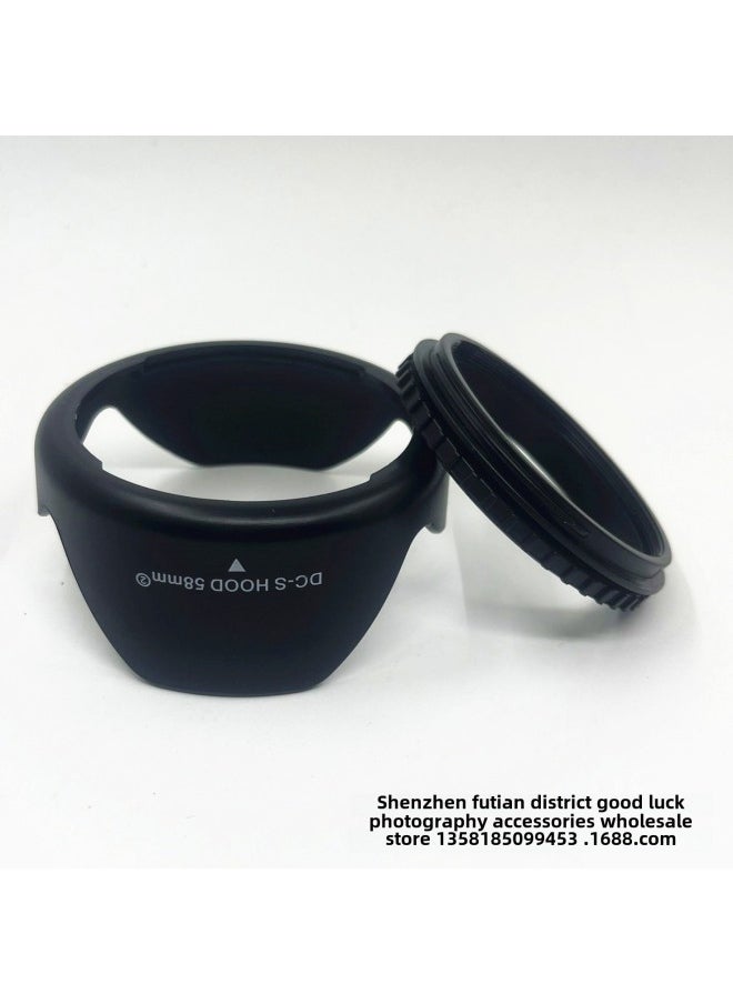 Generic - 49mm-82mm Hood Can Be Buckled Lotus Hood Screw Mask Universal 49MM-82MM Caliber Lens-Color:82MM - Image 1