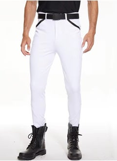 General Men Horse Riding Pants Knee Grip Equestrain Breeches Clothes Silicone Leggings Horseback Riding Tights  - Image 5
